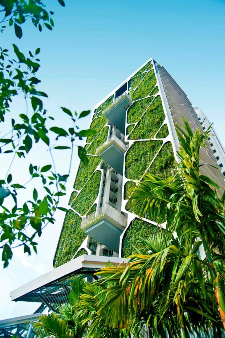 fachadas con jardines verticales