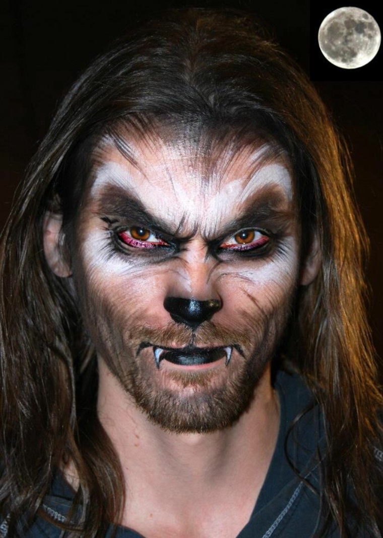 Maquillaje de hombre lobo
