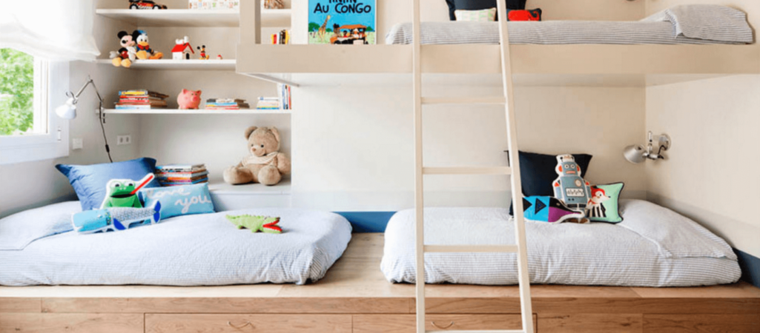 ideas para dormitorios infantiles compartidos
