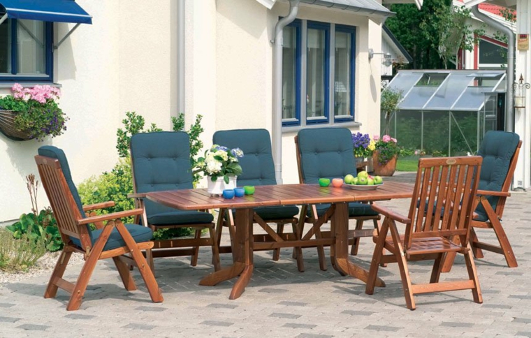 muebles de madera ideas comedor-aire-libre