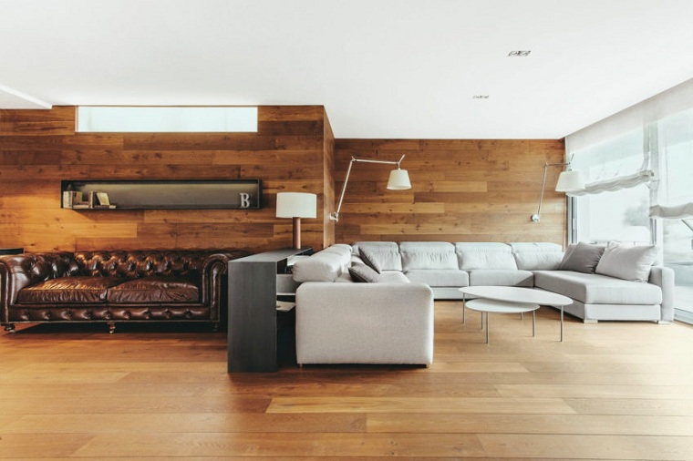 Paneles decorativos de madera - Ideas para decorar el salón