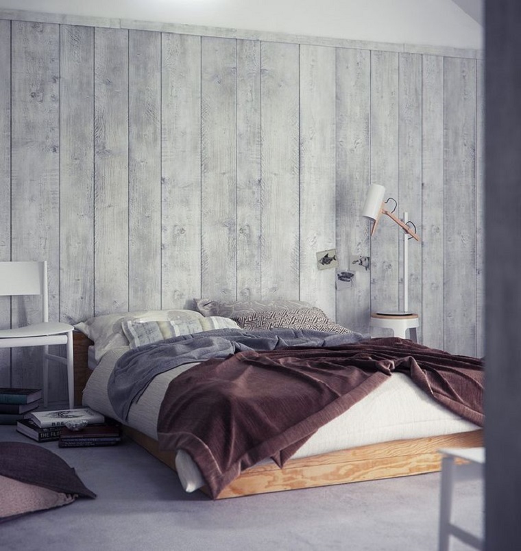 habitaciones con paredes de madera