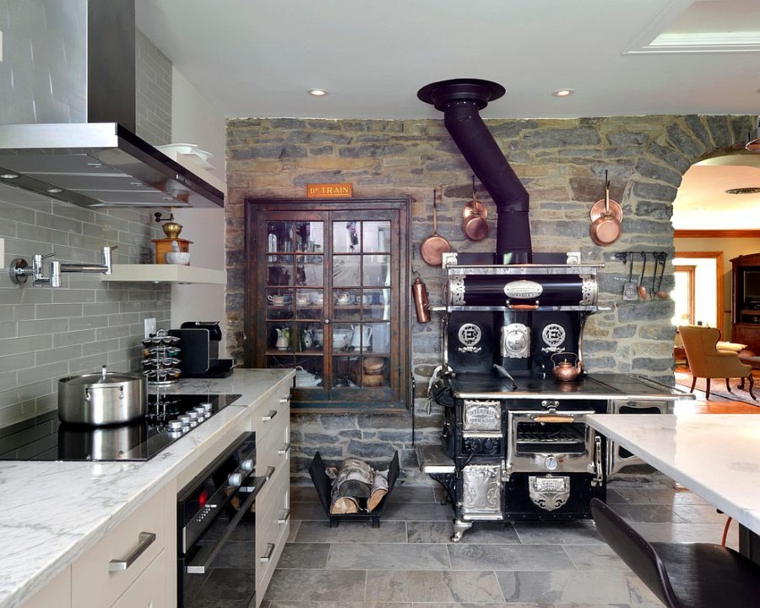 paredes de piedra-cocina-muebles-rusticos-estilo-original