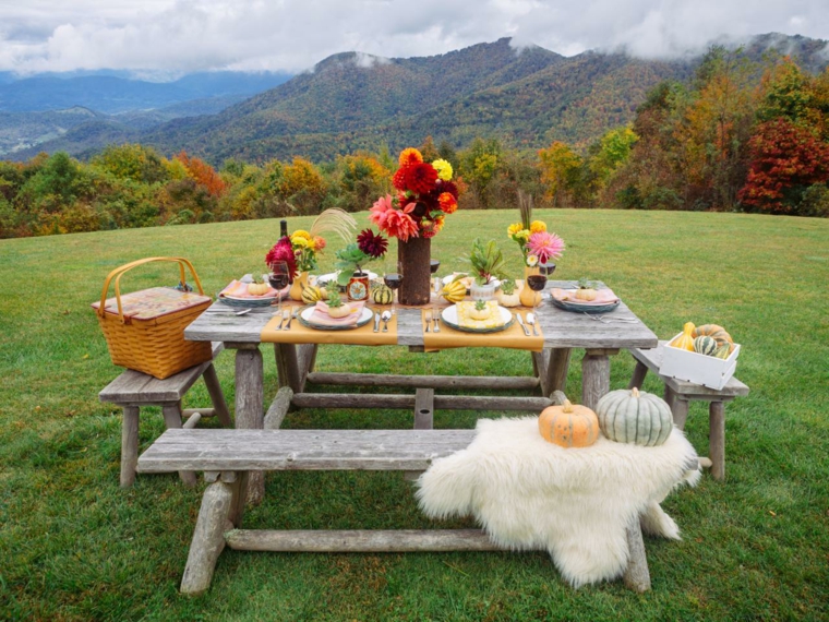 ambientes campestres mesas comedor