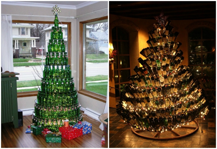 arbol-de navidad-de-botellas