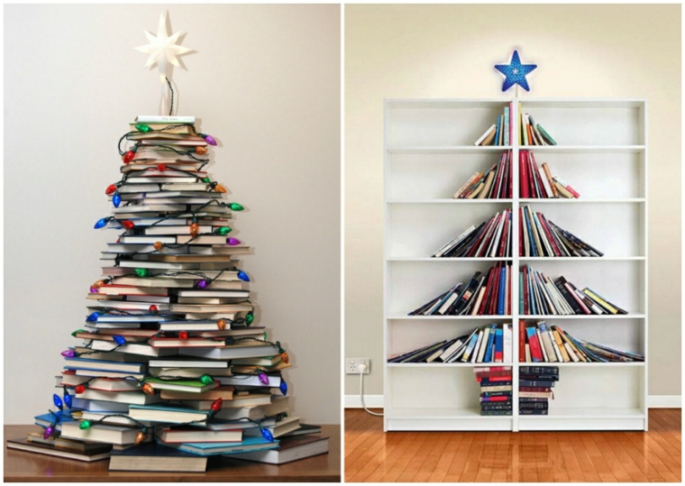 arbol navidad de libros