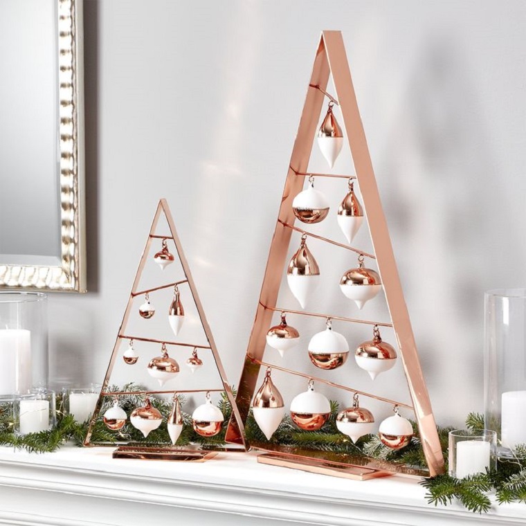 Ideas para navidad para decorar espacios pequeños con árboles