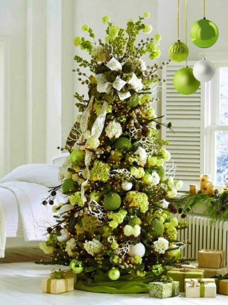 adornos de Navidad verde