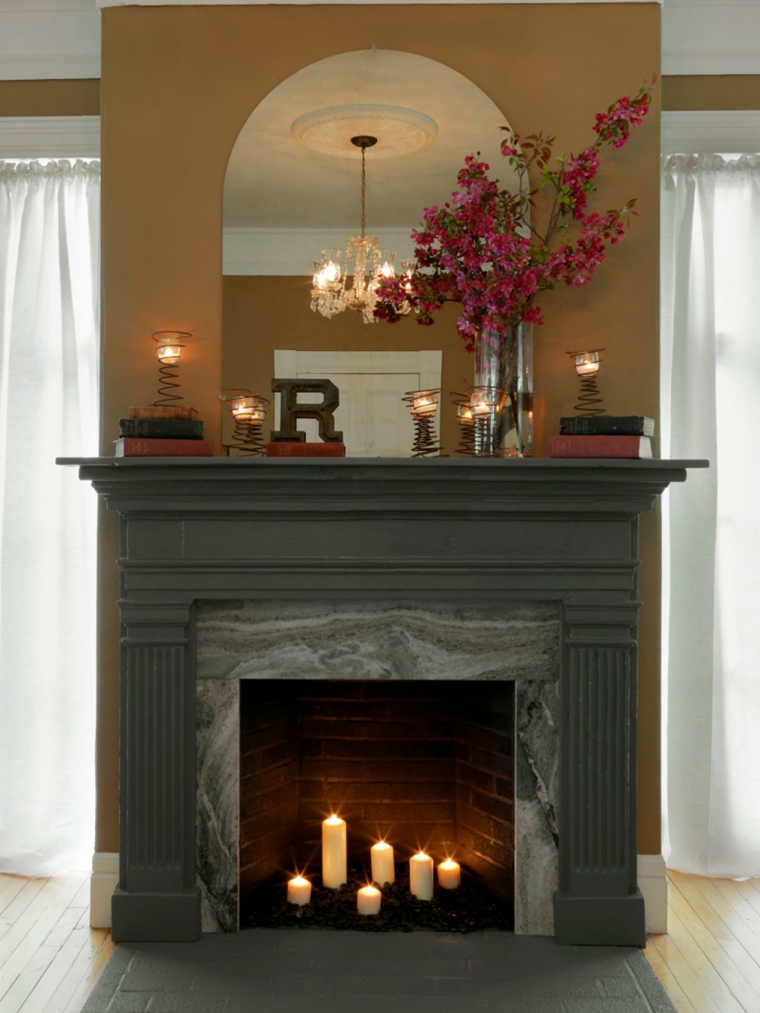 chimenea-con-velas