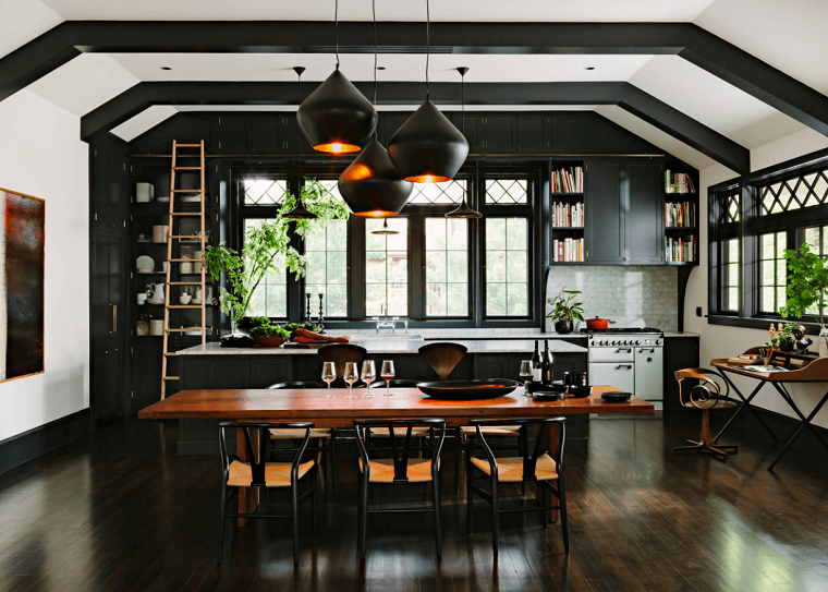 cocina-muebles-color-negros-estilo-moderno