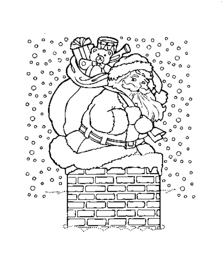 dibujos de Navidad Papa-Noel