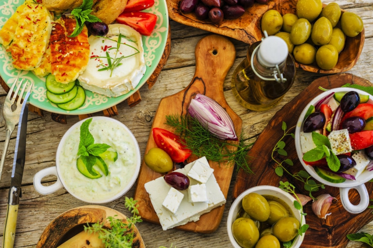 productos mediterráneos sabrosos