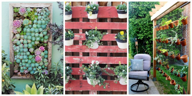 bonitos diseños de jardines verticales