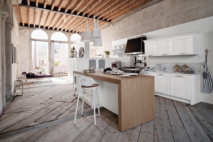 Muebles rústicos para la cocina - 20 opciones originales