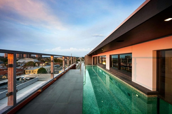 piscinas de obra salas modernas