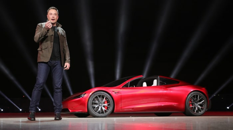 presentacion del Tesla Roadster