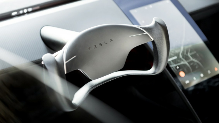 volante del Tesla Roadster