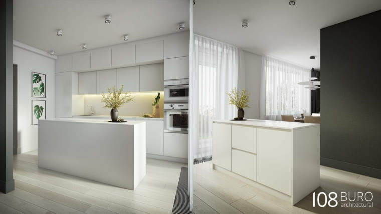 Diseño de cocina minimalista