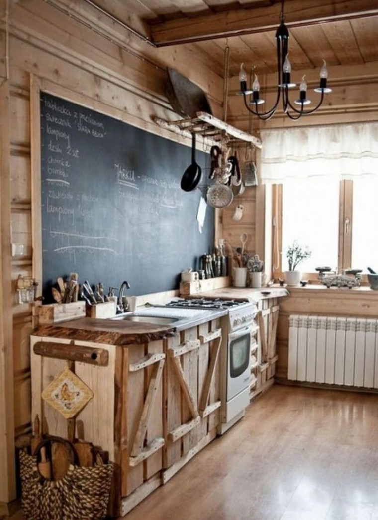 impresionante cocina estilo rústico