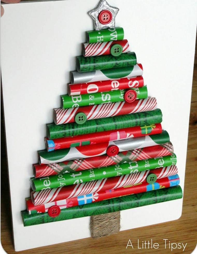 árboles de Navidad improvisados