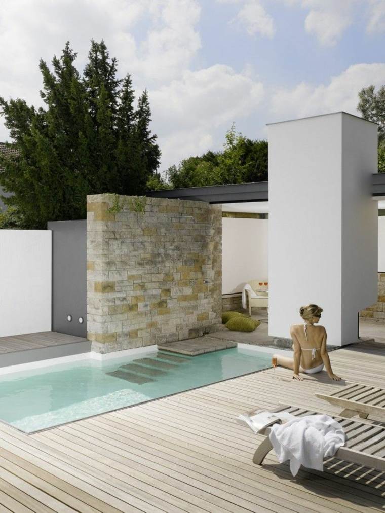 diseño de jardines pequeños con-piscina-estilo