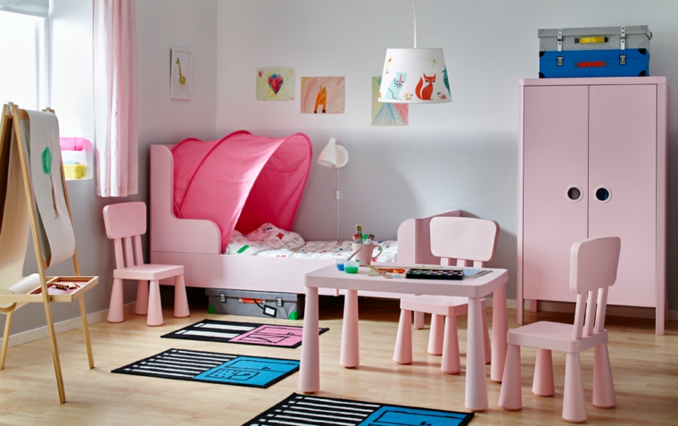 dormitorios-infantiles-diseno-opciones-muebles-color-rosa
