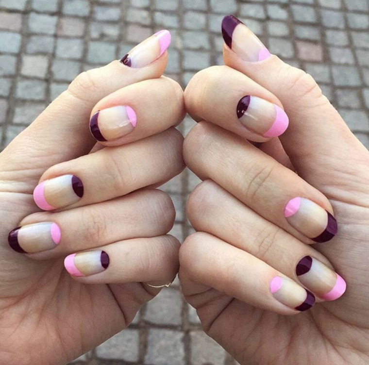 modelos-de-unas-rosa-purpura