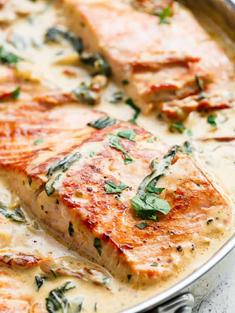 recetas de salmón con-ajo