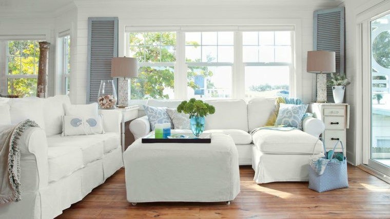 Sala de estar con decoración naútica - 25 Ejemplos muy originales