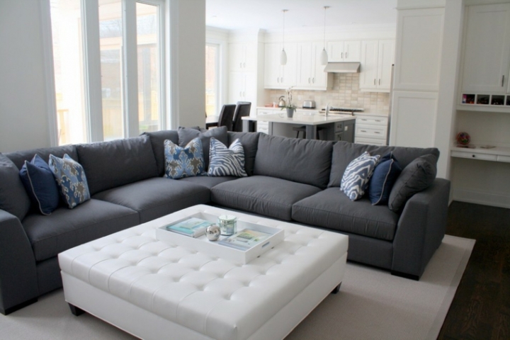 Muebles bonitos - otomanas de gran tamaño para diferentes estilos