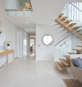Escaleras modernas de estilo minimalista - menos es más