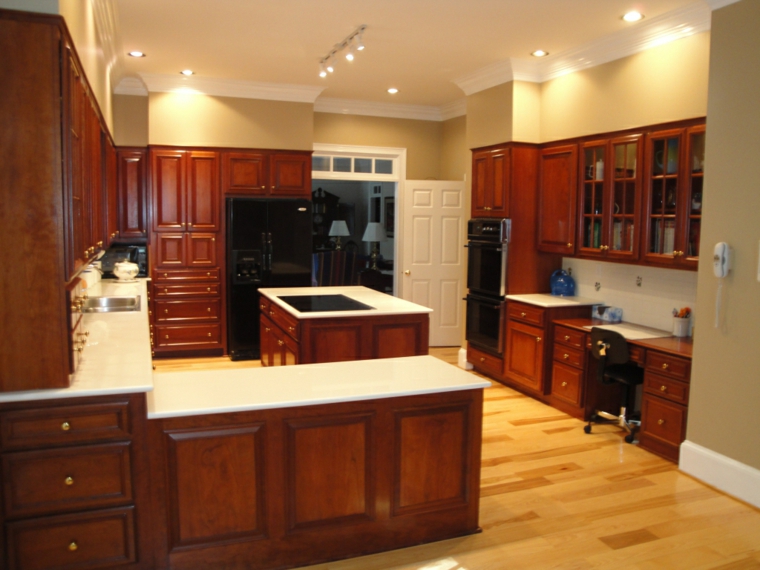 Cocinas de madera de aliso