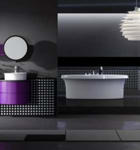 Diseños de baños modernos en negro y sus combinaciones