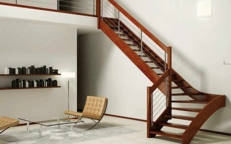 escalera de madera