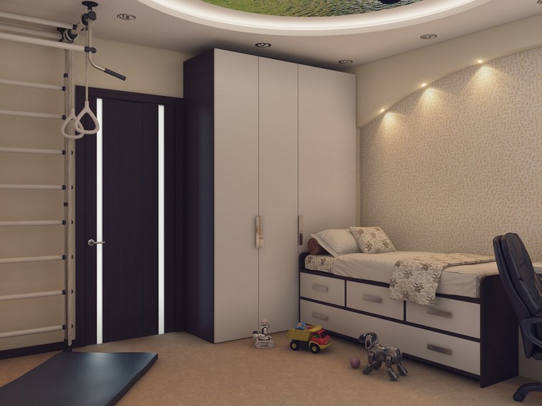 estilo-iluminacion-habitacion-nino-estilo-moderno