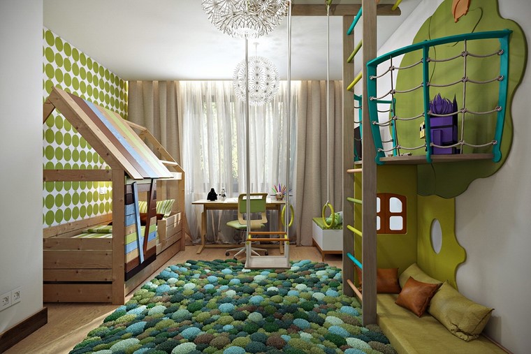habitaciones-infantiles-nino-verde-tanalidades-ideas