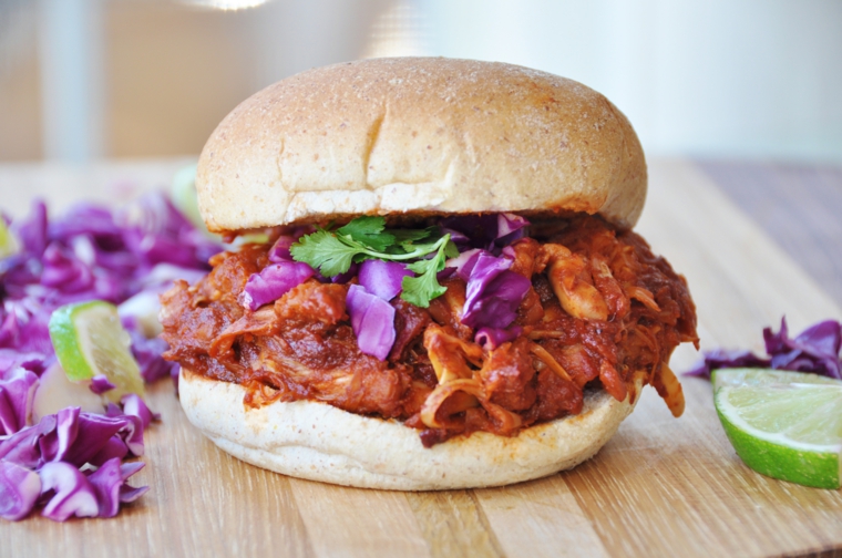 jackfruit sandwich-vegano