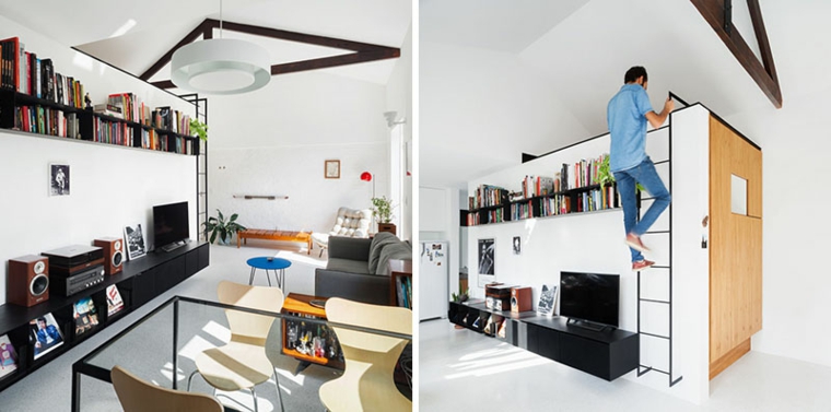 loft pequeño-dormitorio