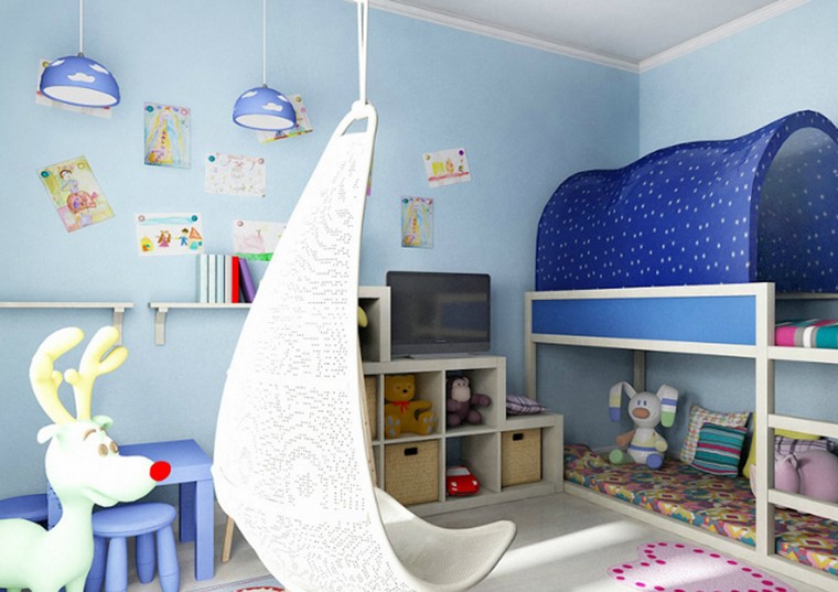 muebles-paredes-color-azul-claro-estilo-moderno