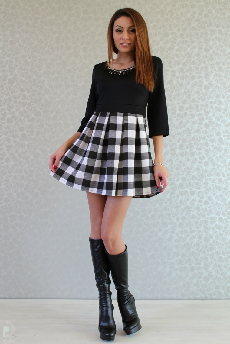 ropa de mujer-vestido-cuadrados
