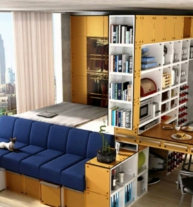 Separadores de ambientes modernos para estudios y apartamentos pequeños