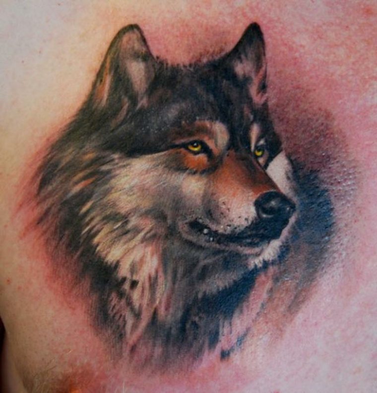 tattoos de lobos-brazos-hombres