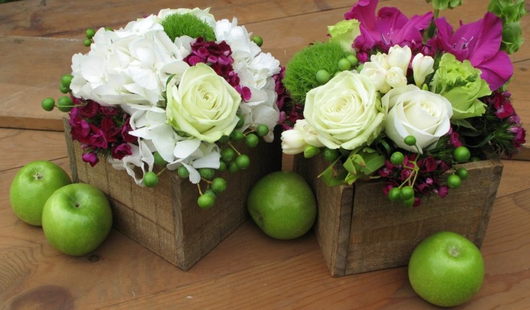 arreglos florales sencillos-bodas-tartas