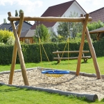 Columpios para jardín y su uso en el diseño del espacio al aire libre