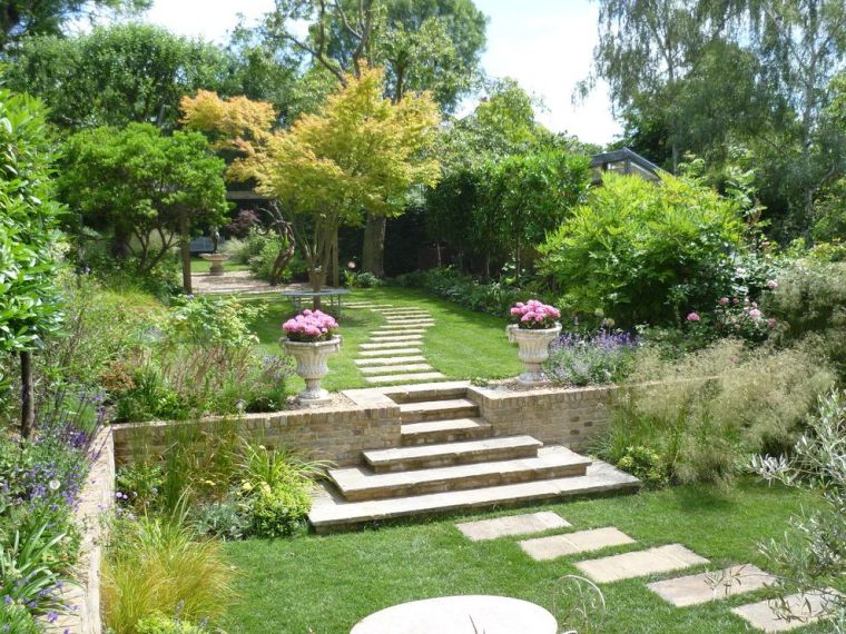 Decoración jardín y diseños de escaleras muy originales