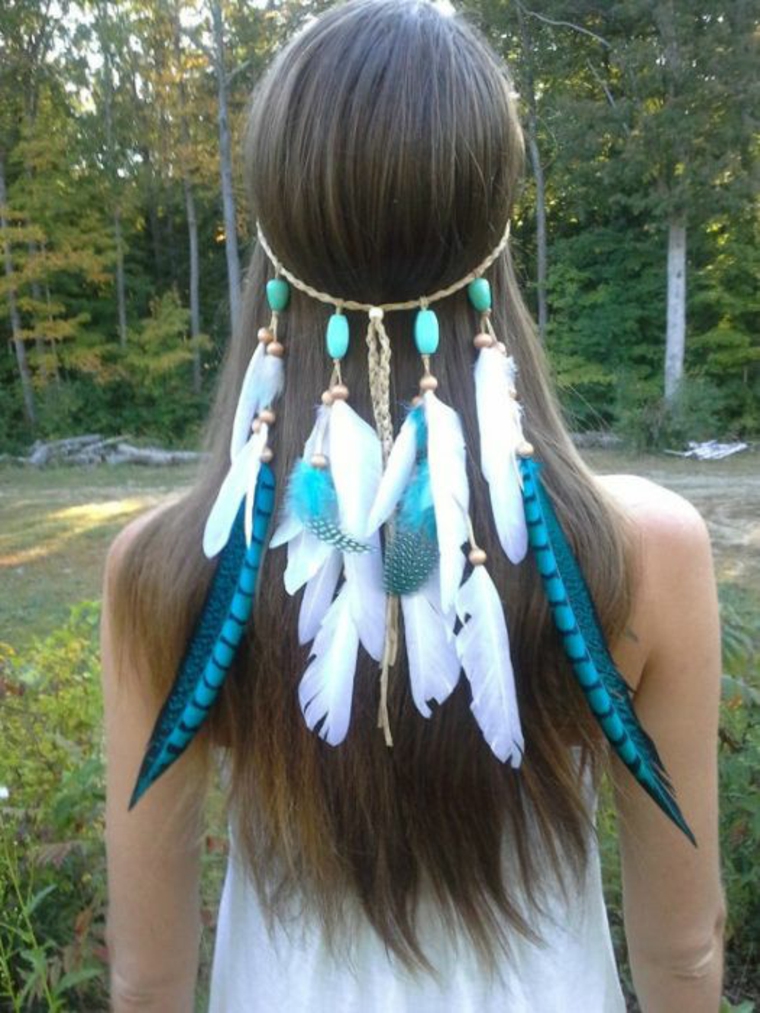 Moda de los indios nativos americanos - una original diadema