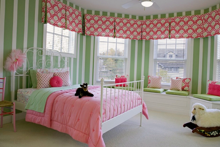 habitacion-rosa-y-verde