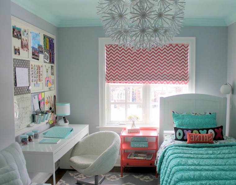 habitación-infantil-azul-y-rosa