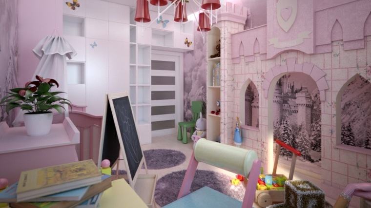 habitación-infantil-castillo