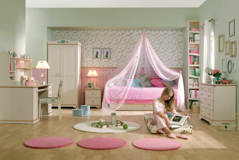 habitación-infantil-rosa-claro